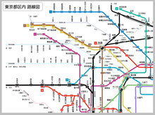 画像をギャラリービューアに読み込む, リンクが付いてる路線図　東京
