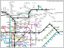 画像をギャラリービューアに読み込む, リンクが付いてる路線図　東京
